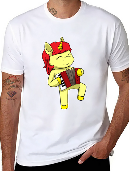 Unicorn Accordion Musician Graphic Tee