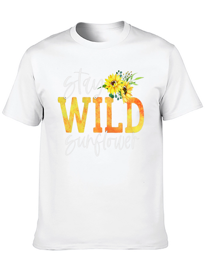 Stay Wild Sunflower Graphic Tee