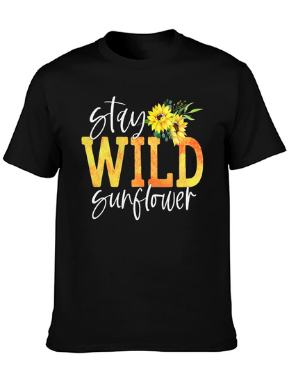 Stay Wild Sunflower Graphic Tee