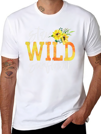 Stay Wild Sunflower Graphic Tee