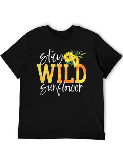 Stay Wild Sunflower Graphic Tee