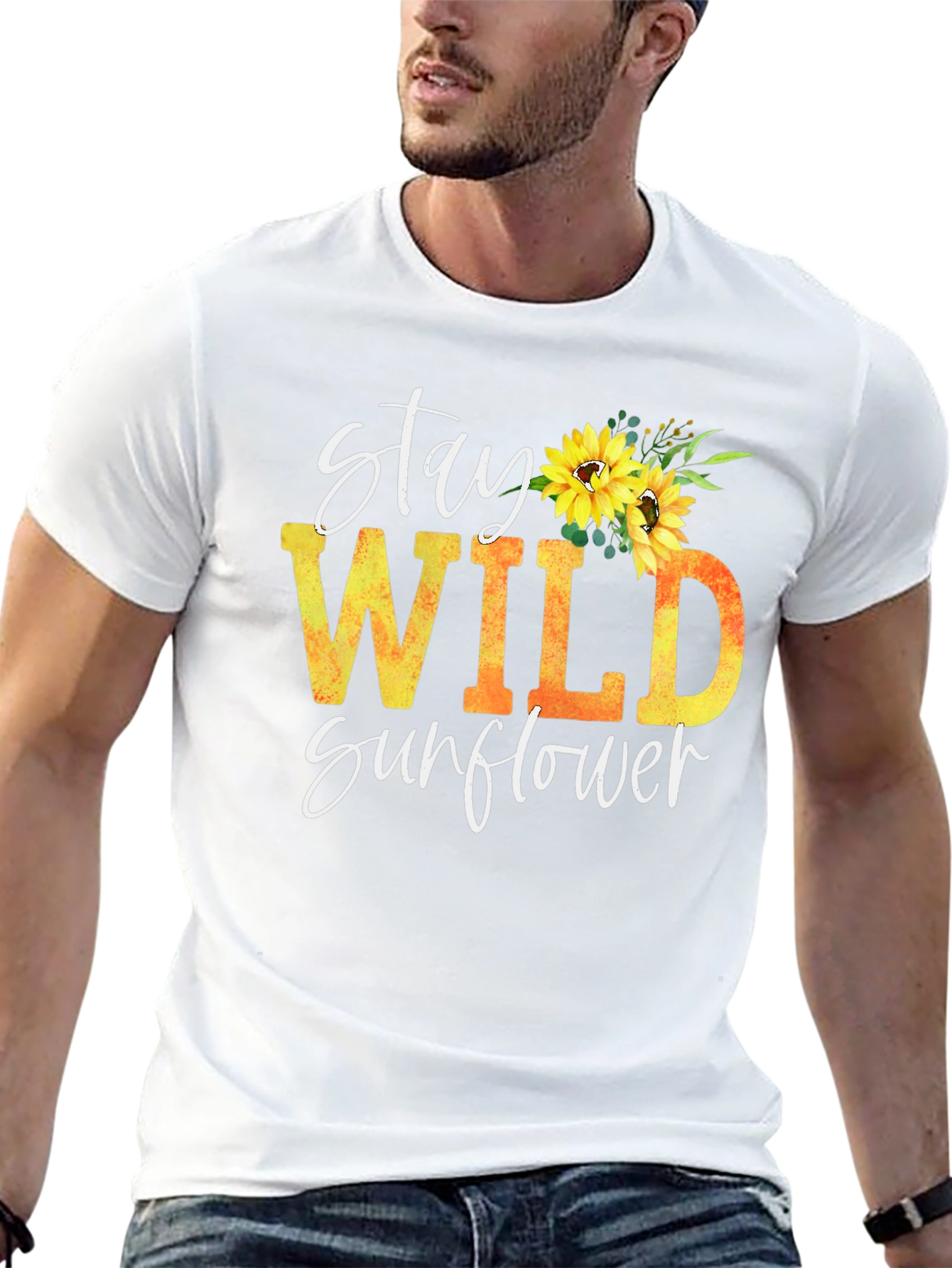 Stay Wild Sunflower Graphic Tee