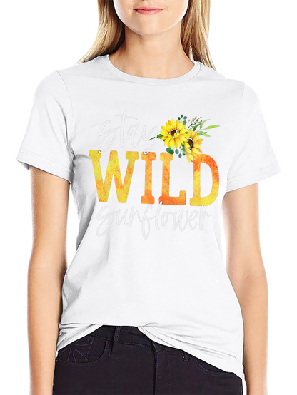 Stay Wild Sunflower Graphic Tee
