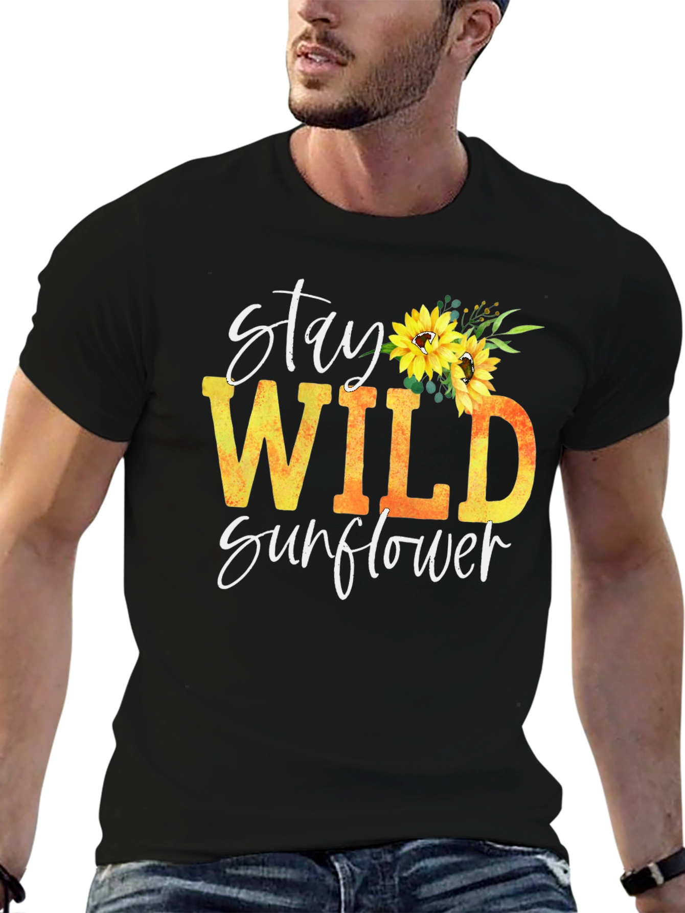 Stay Wild Sunflower Graphic Tee