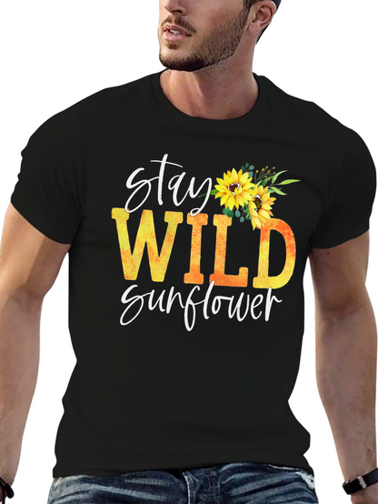 Stay Wild Sunflower Graphic Tee