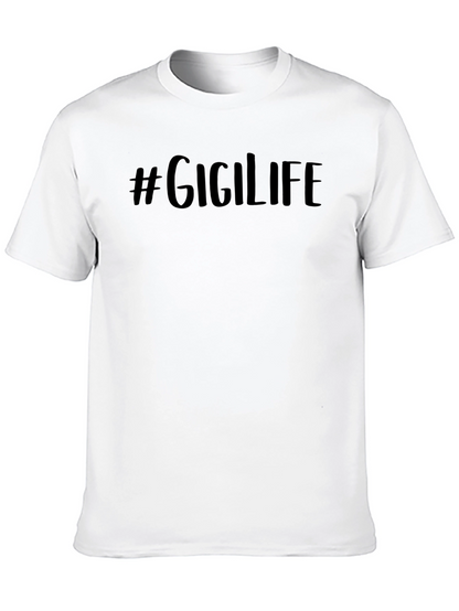 #GigiLife Black Graphic T-Shirt - Stylish Comfort