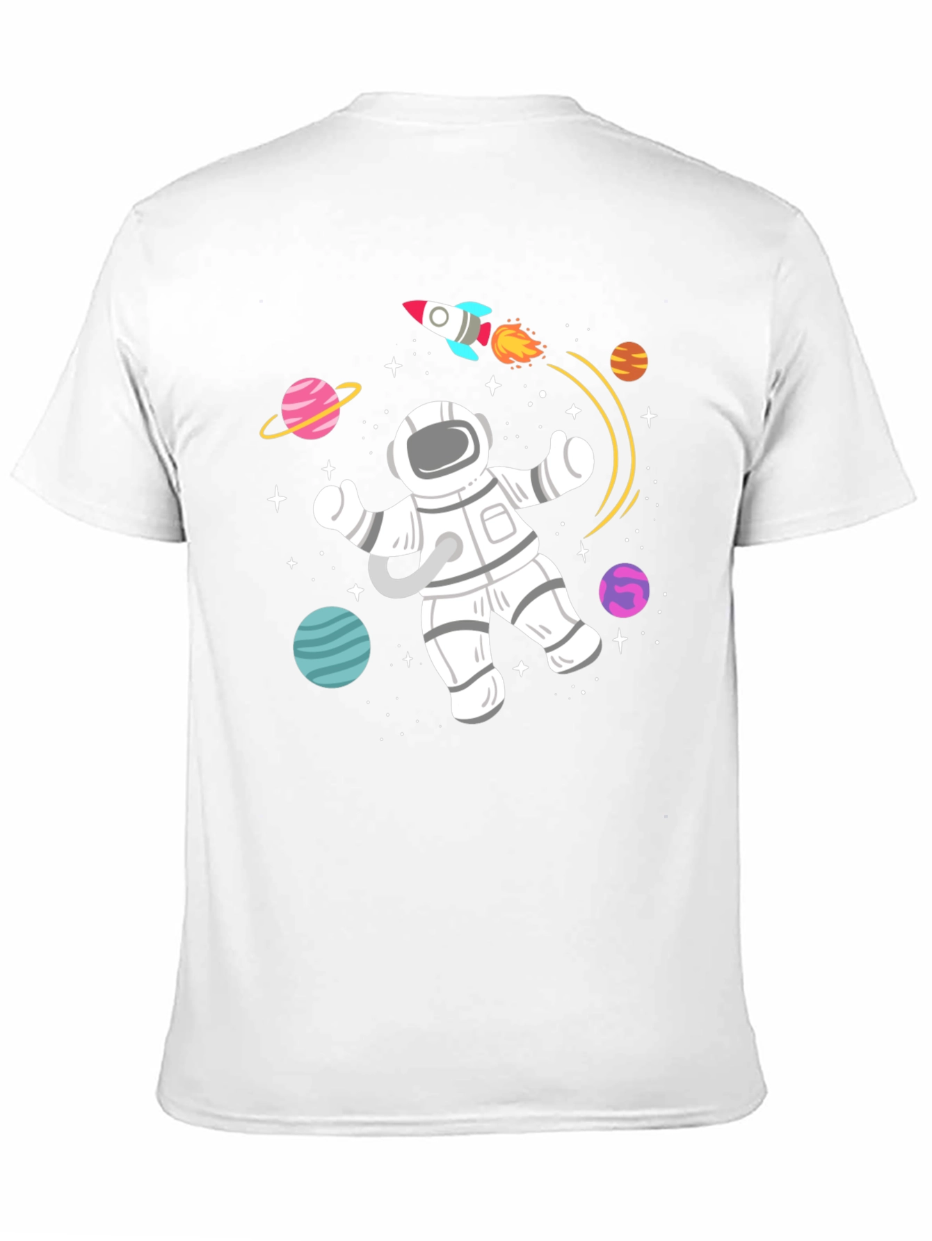 Space Explorer T-Shirt - Astronaut & Rocket Design