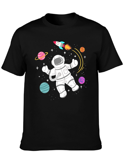 Space Explorer T-Shirt - Astronaut & Rocket Design