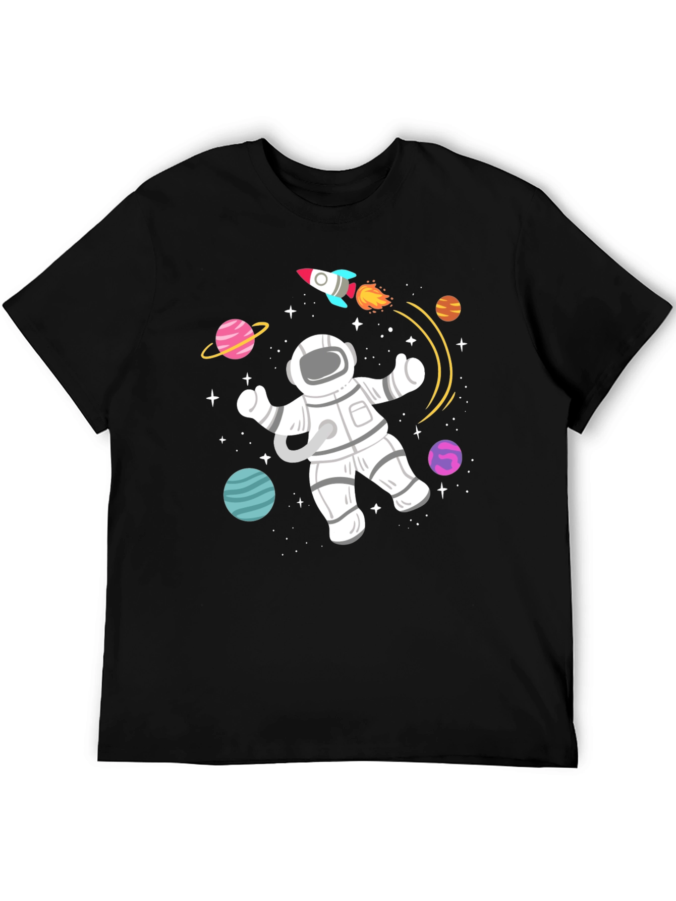 Space Explorer T-Shirt - Astronaut & Rocket Design