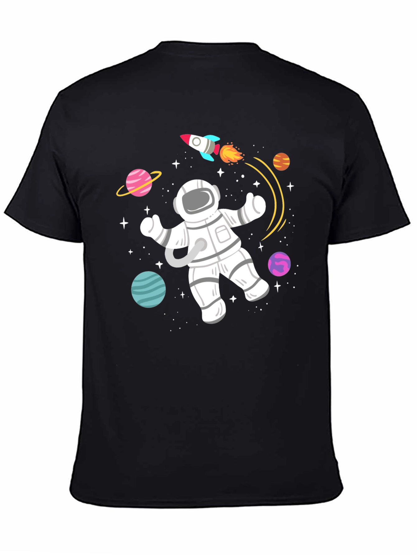 Space Explorer T-Shirt - Astronaut & Rocket Design