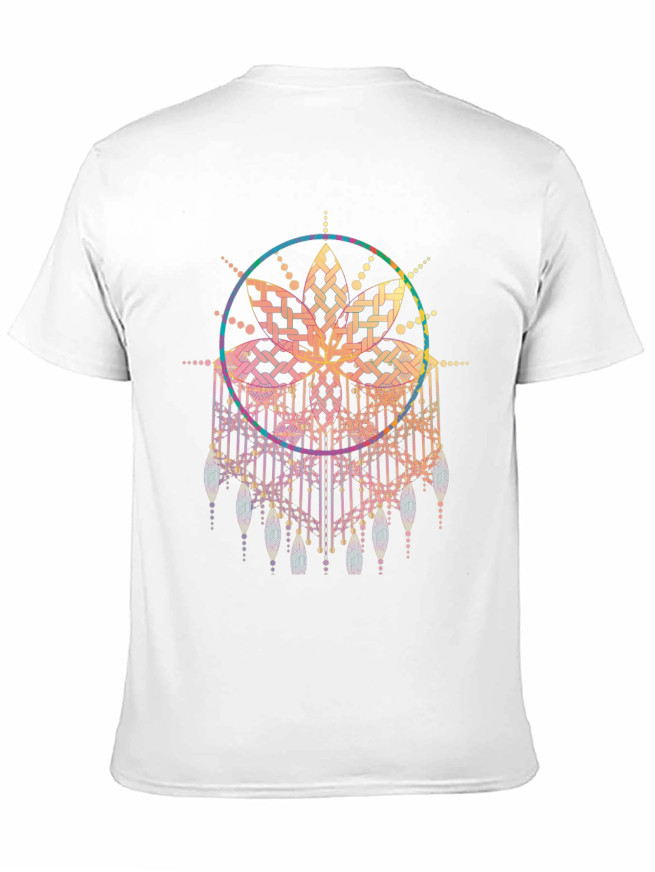 Boho Mandala Graphic Tee - Black Cotton Comfort