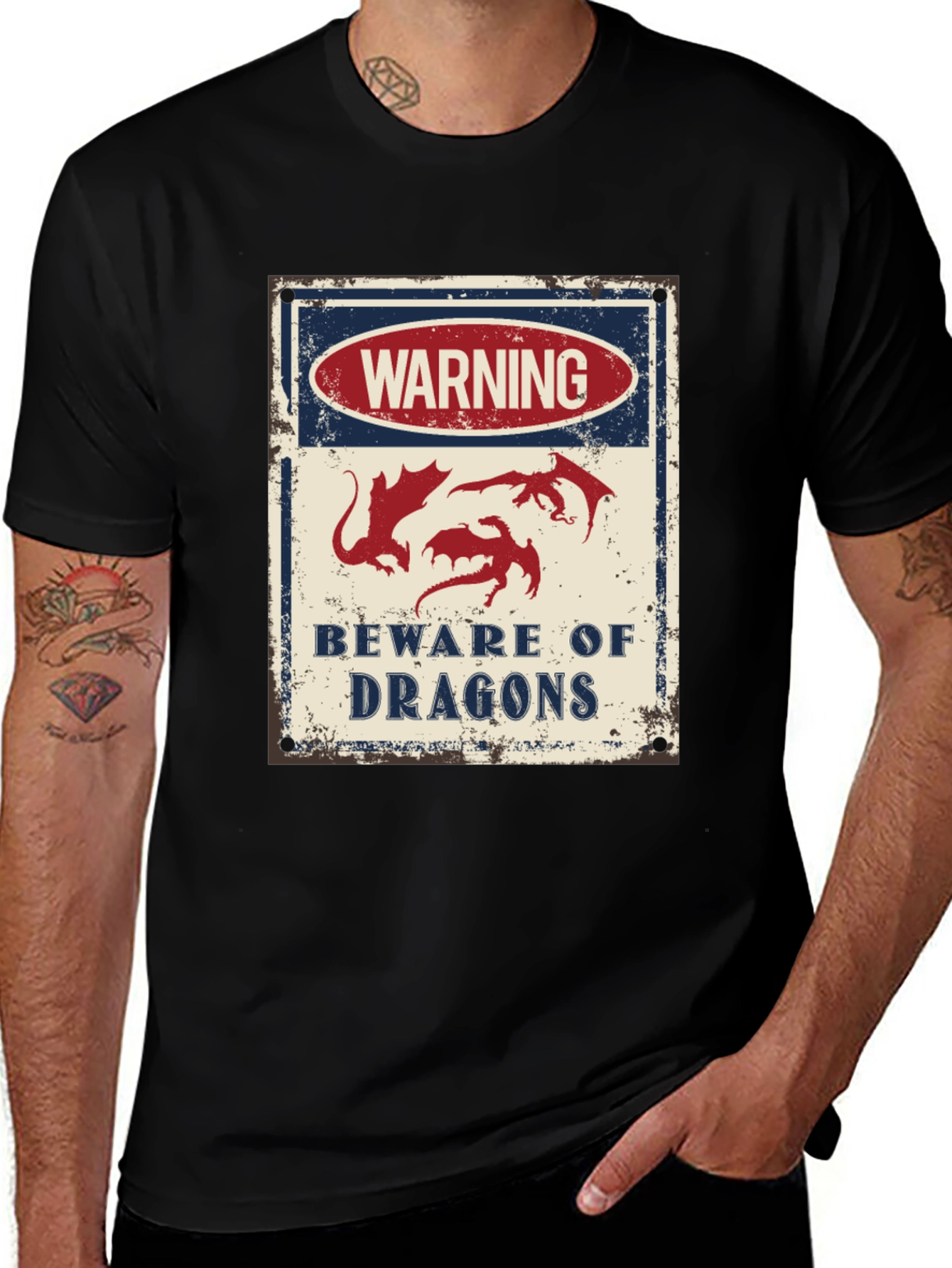 Beware of Dragons T-Shirt | Fantasy Tee