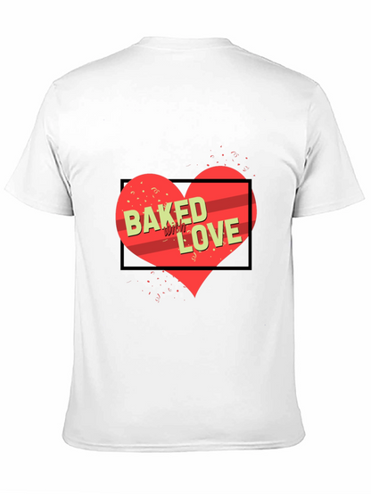 Baked with Love Graphic Tee - Black Unisex Shirt