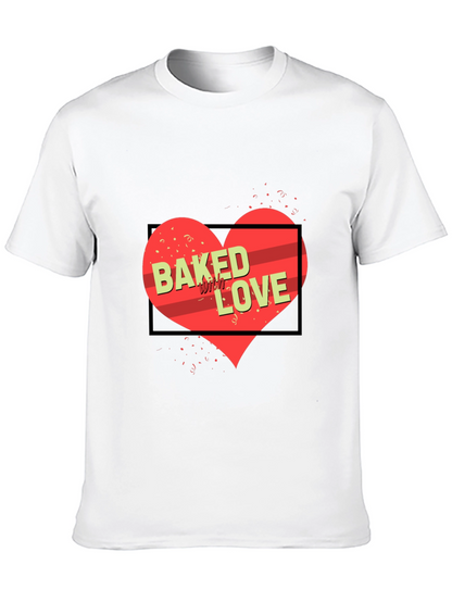 Baked with Love Graphic Tee - Black Unisex Shirt