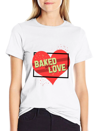 Baked with Love Graphic Tee - Black Unisex Shirt