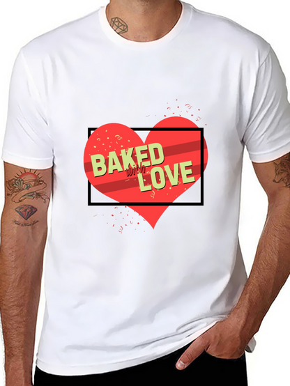 Baked with Love Graphic Tee - Black Unisex Shirt