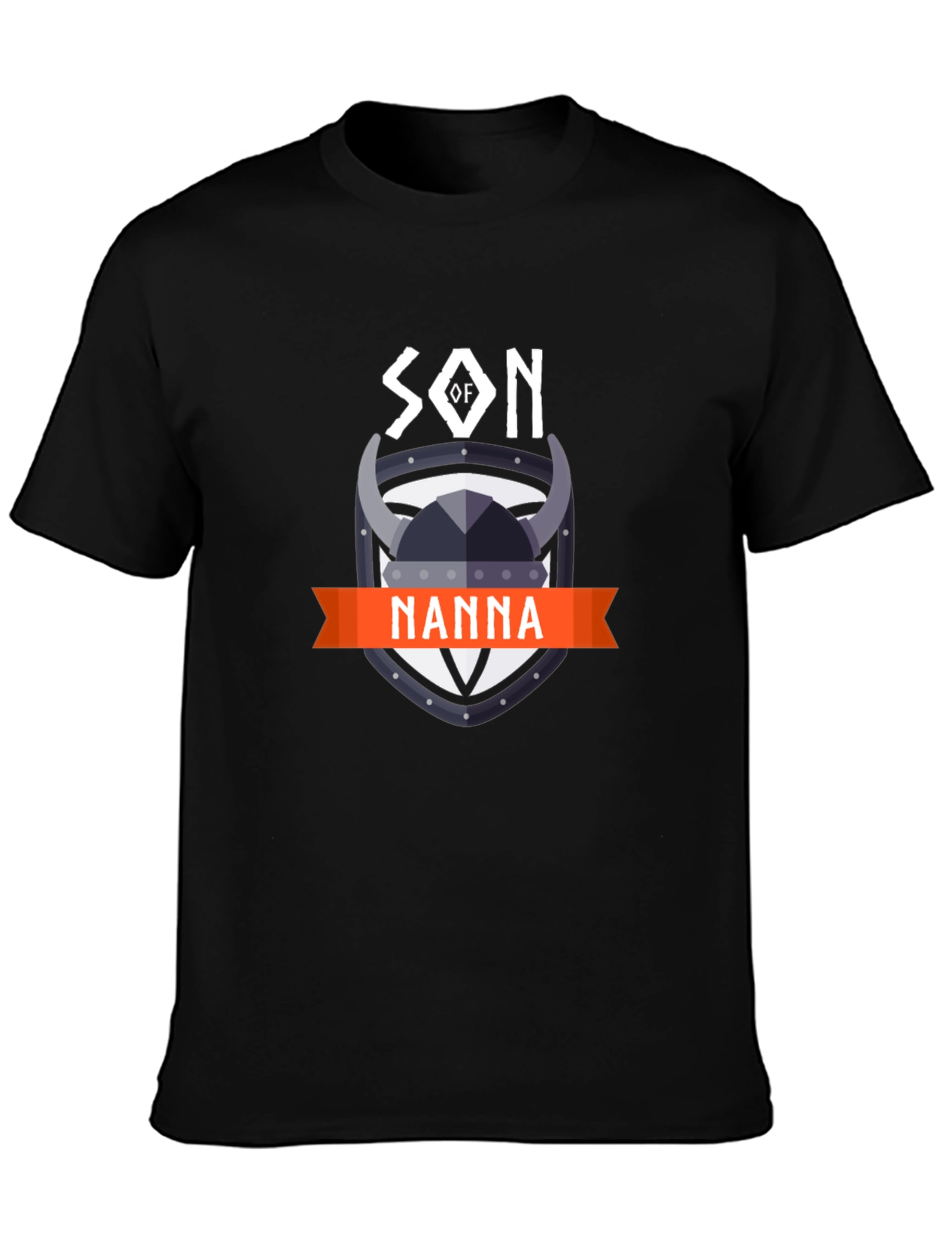 Son of Nanna Viking Graphic Tee - Black