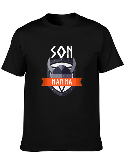 Son of Nanna Viking Graphic Tee - Black