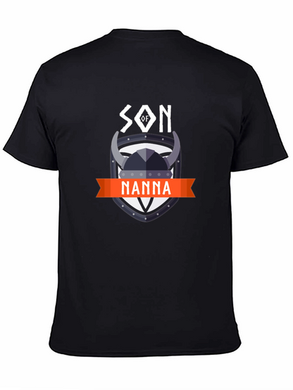 Son of Nanna Viking Graphic Tee - Black