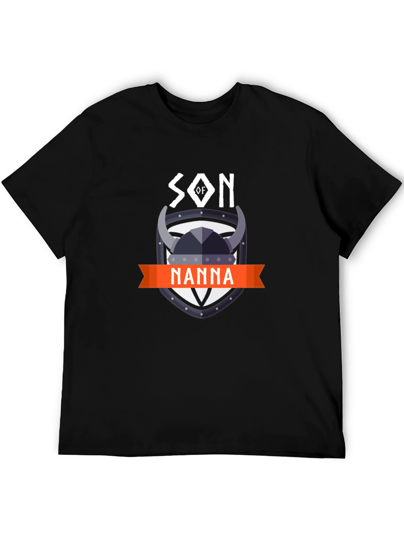 Son of Nanna Viking Graphic Tee - Black