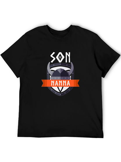 Son of Nanna Viking Graphic Tee - Black