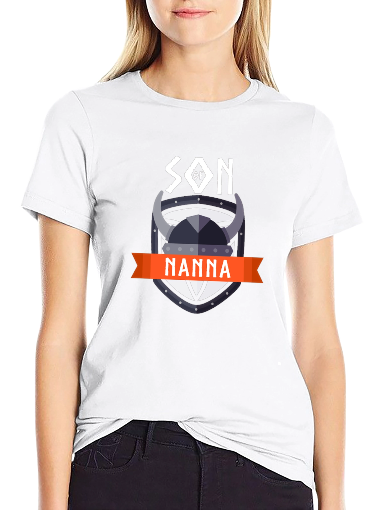 Son of Nanna Viking Graphic Tee - Black