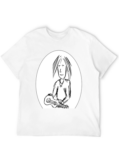 Ukulele Man Graphic Tee - Black Unisex T-Shirt