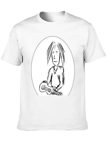 Ukulele Man Graphic Tee - Black Unisex T-Shirt