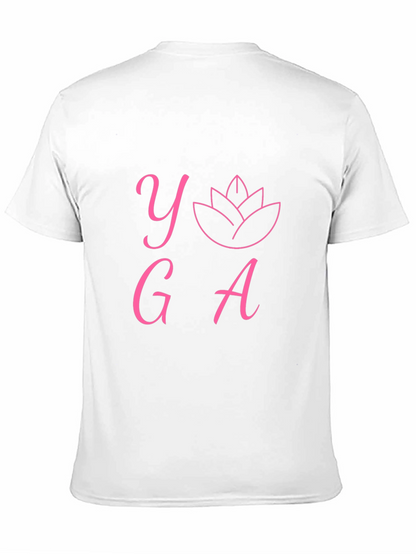 Yoga Graphic Print T-Shirt - Black