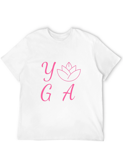 Yoga Graphic Print T-Shirt - Black
