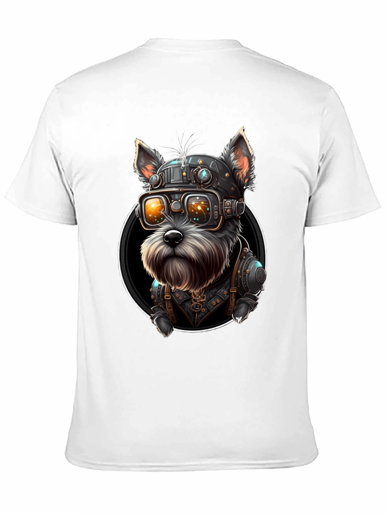 Steampunk Dog Graphic T-Shirt