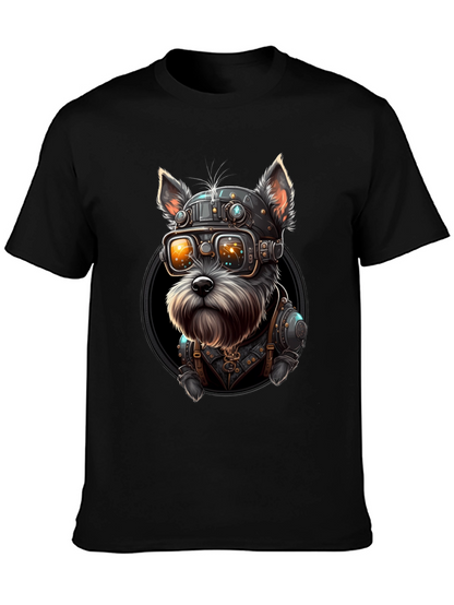 Steampunk Dog Graphic T-Shirt