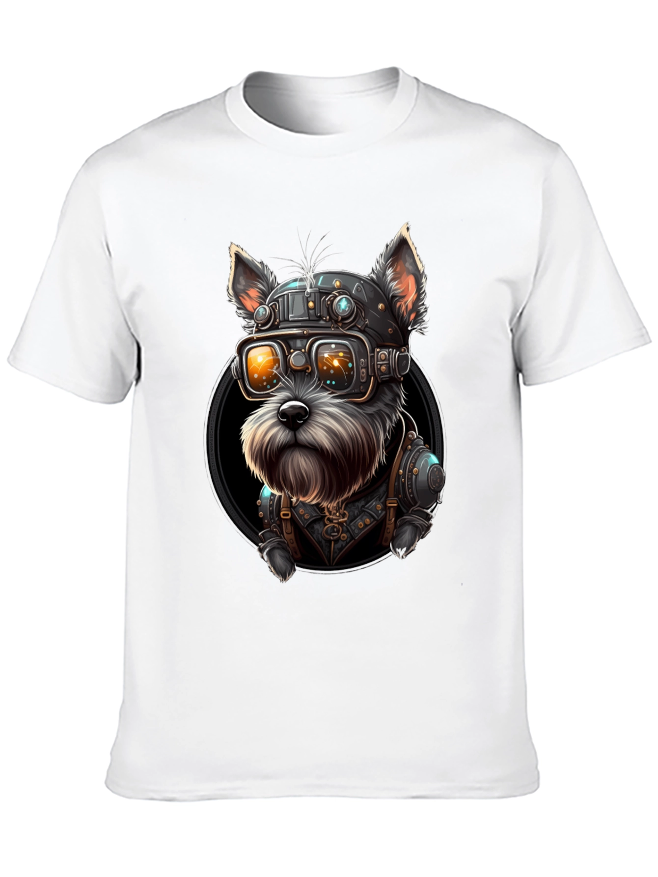 Steampunk Dog Graphic T-Shirt