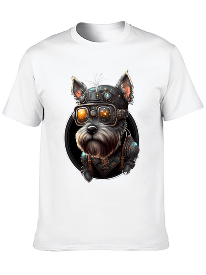 Steampunk Dog Graphic T-Shirt