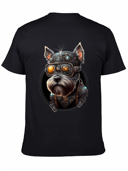 Steampunk Dog Graphic T-Shirt