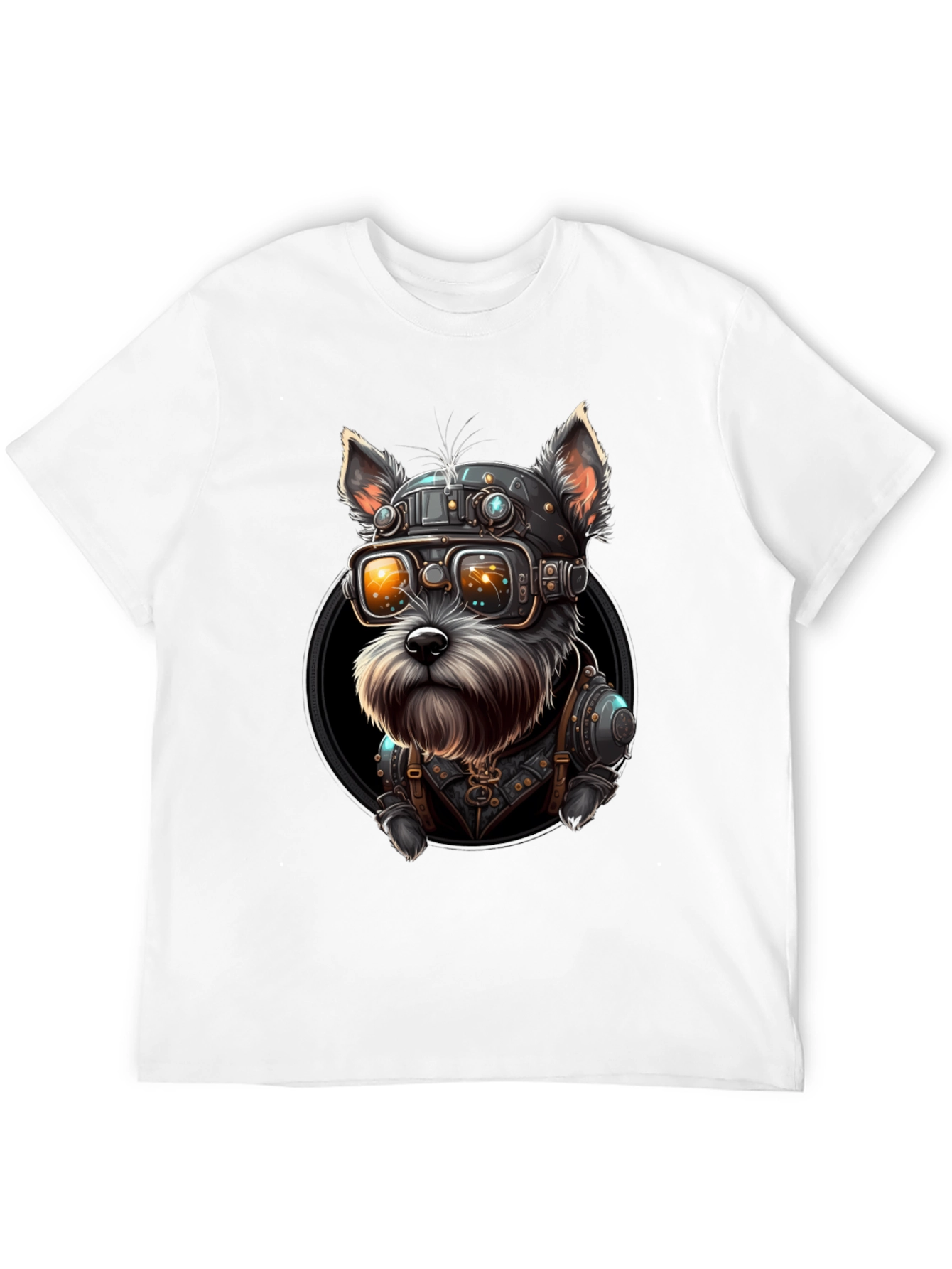 Steampunk Dog Graphic T-Shirt