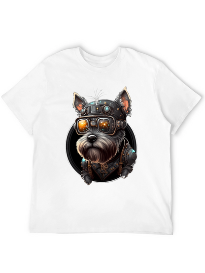 Steampunk Dog Graphic T-Shirt