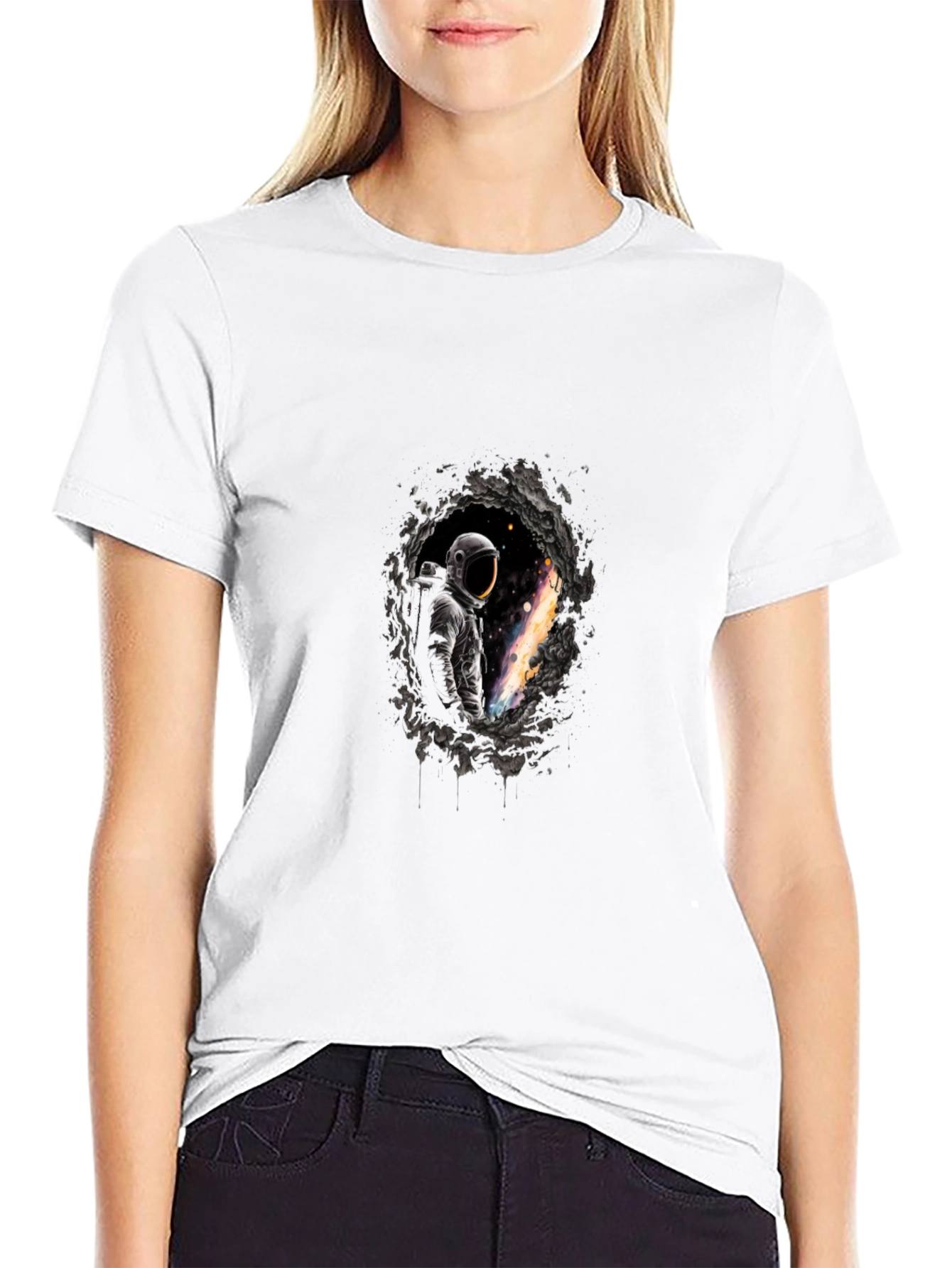 Astronaut Space Portal Graphic Tee