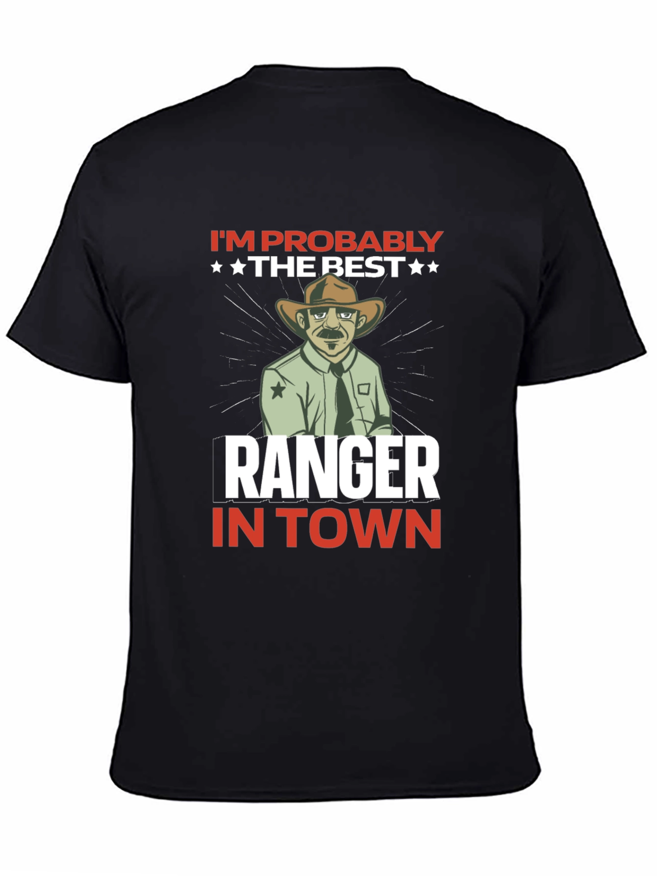 Best Ranger in Town T-Shirt - Black Graphic Tee