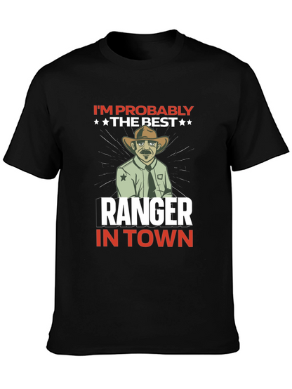 Best Ranger in Town T-Shirt - Black Graphic Tee