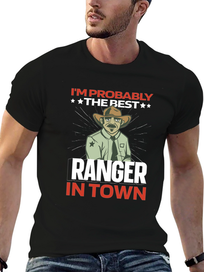 Best Ranger in Town T-Shirt - Black Graphic Tee