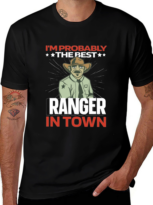Best Ranger in Town T-Shirt - Black Graphic Tee