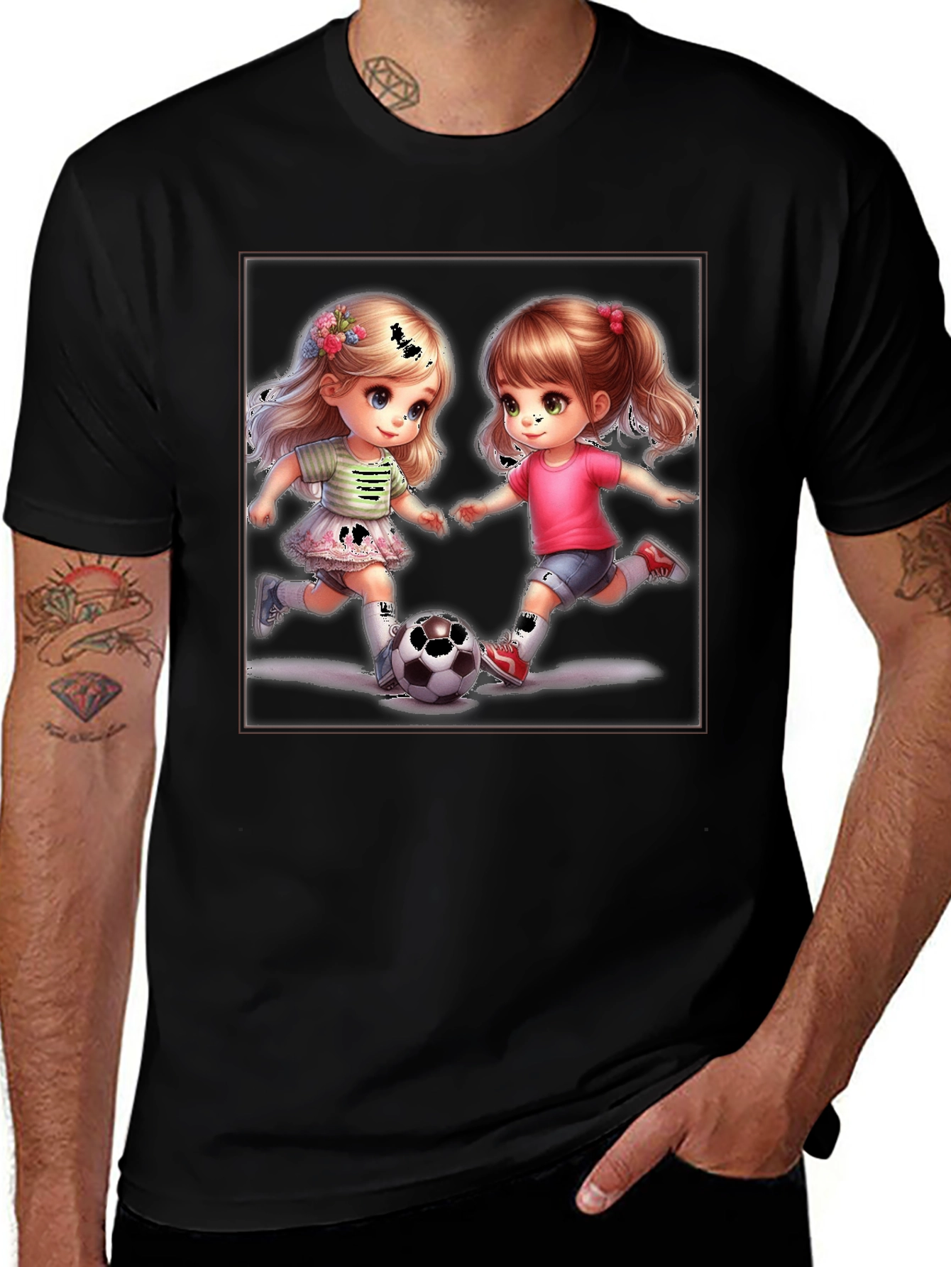 Soccer Girls Graphic T-Shirt