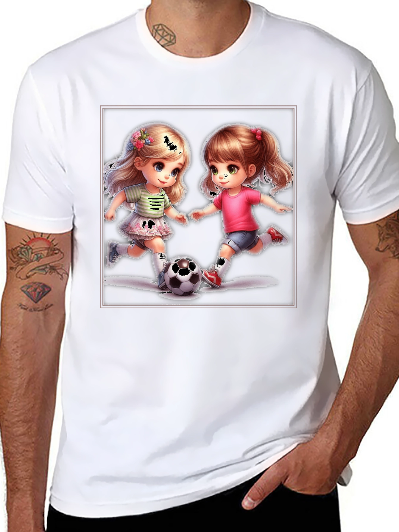 Soccer Girls Graphic T-Shirt