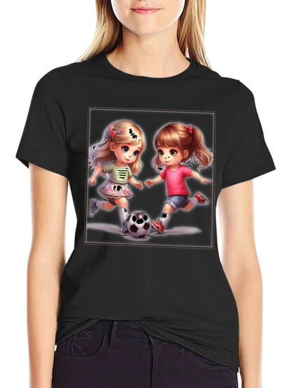 Soccer Girls Graphic T-Shirt