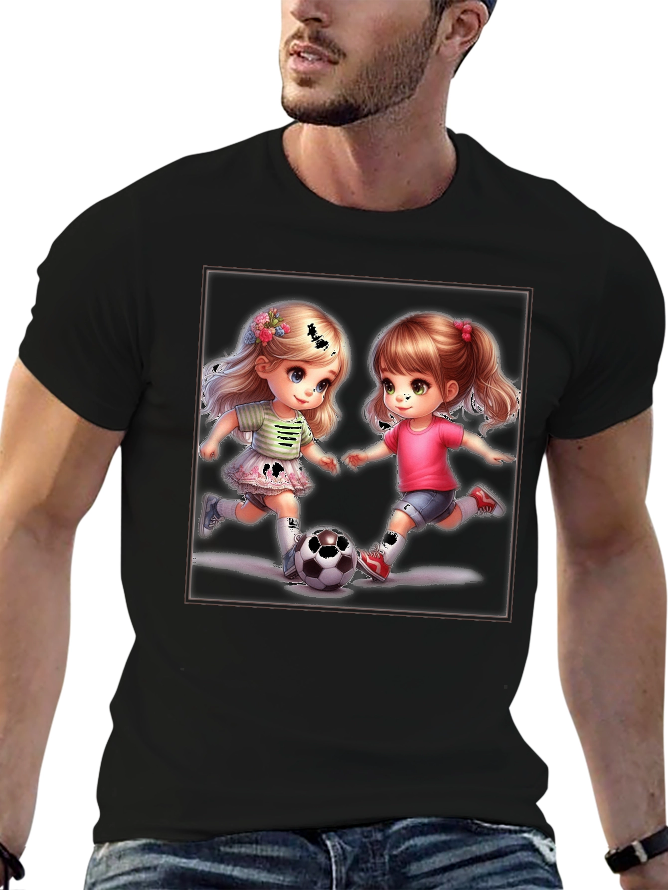 Soccer Girls Graphic T-Shirt
