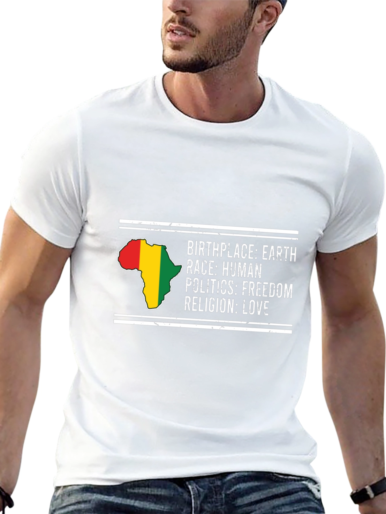 Birthplace Earth T-Shirt - Human Race Freedom Politics Love