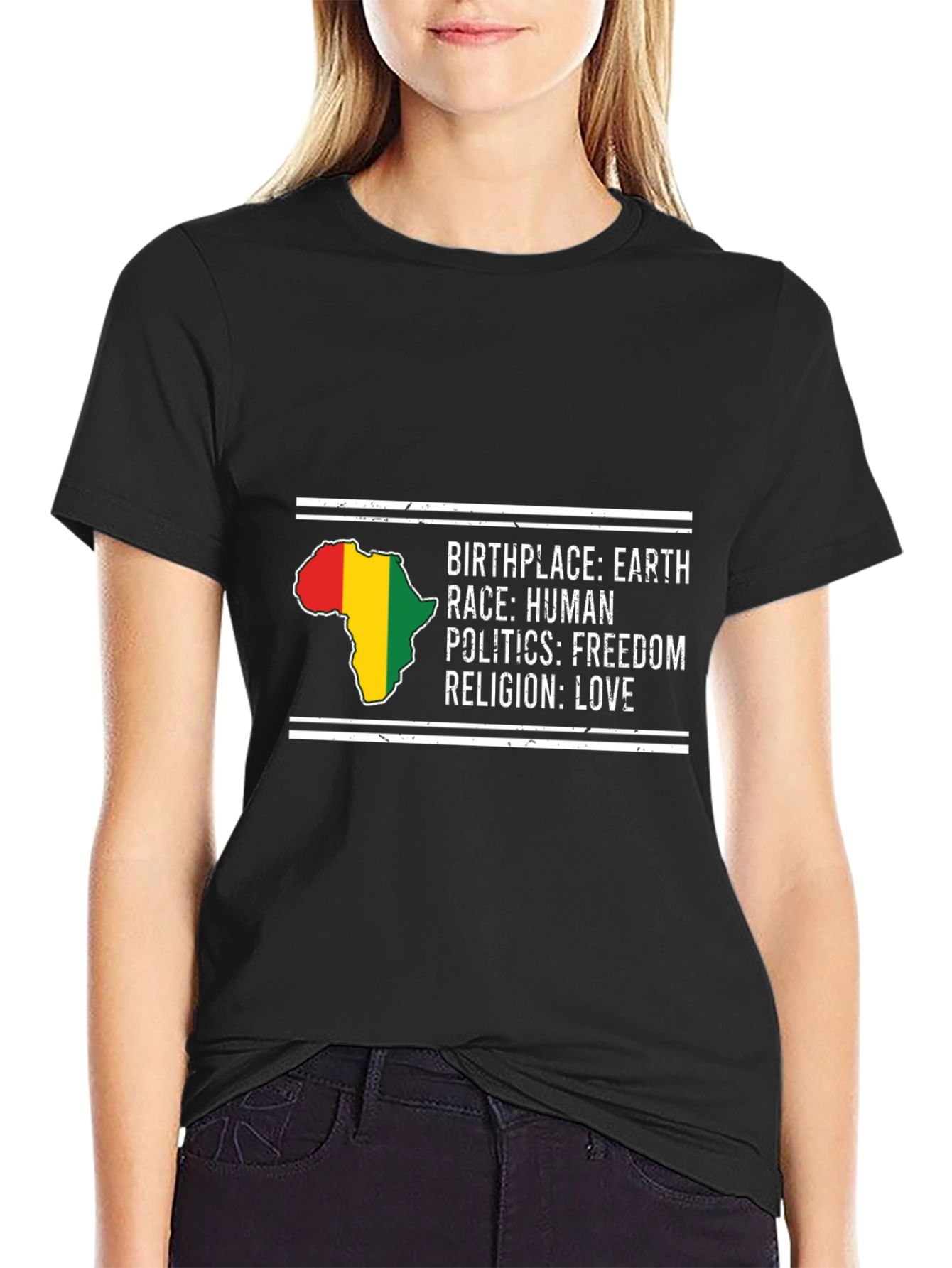 Birthplace Earth T-Shirt - Human Race Freedom Politics Love
