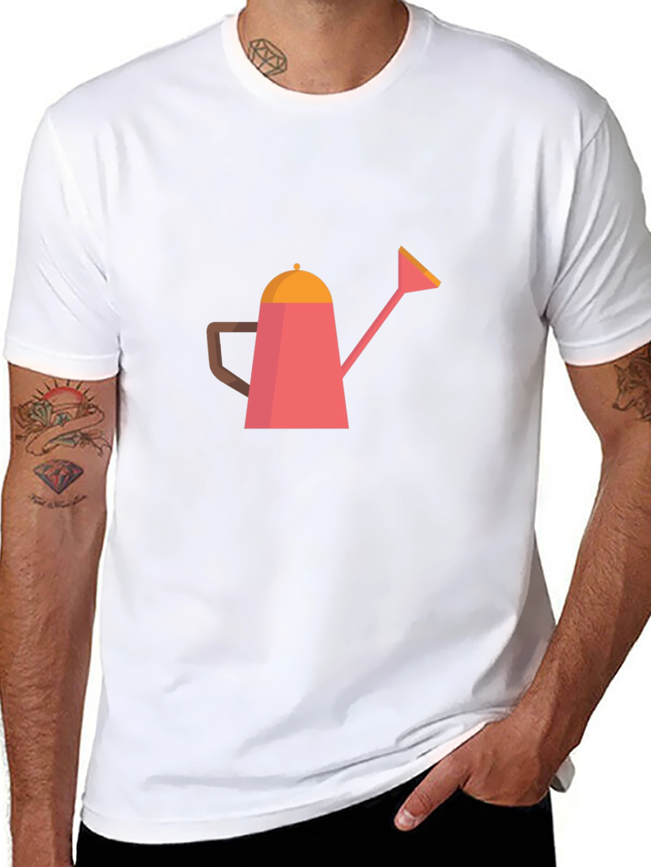 Watering Can Graphic Tee - Stylish Garden Lover Shirt