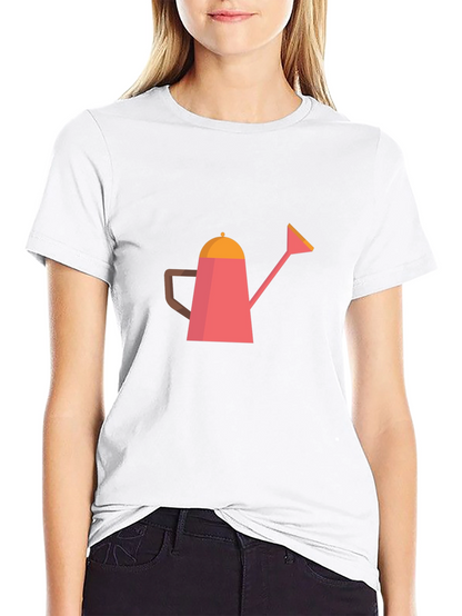 Watering Can Graphic Tee - Stylish Garden Lover Shirt